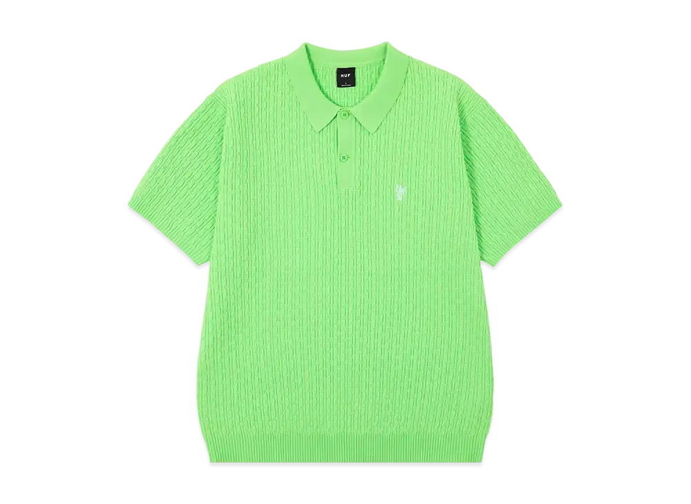 HUF 1984 Knit Polo "Diffused Jade"