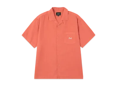 HUF Garden Center Pigment Dyed Camp Shirt "Orange"