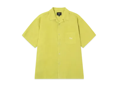 HUF Garden Center Pigment Dyed Camp Shirt "Moss"