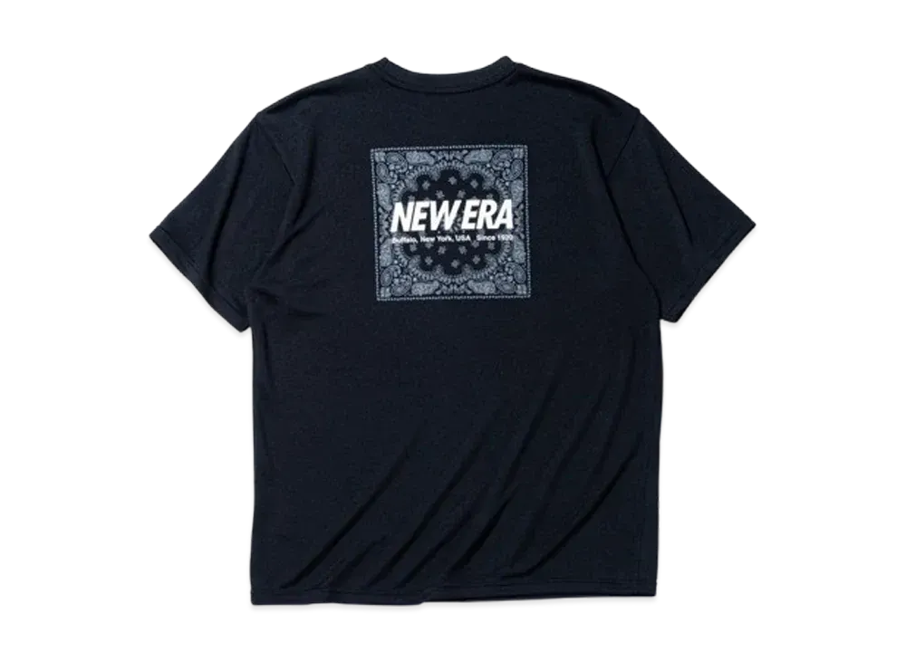 NEW ERA Performance Apparel Short Sleeve Tech T-Shirt Paisley Regular Fit "Black"
