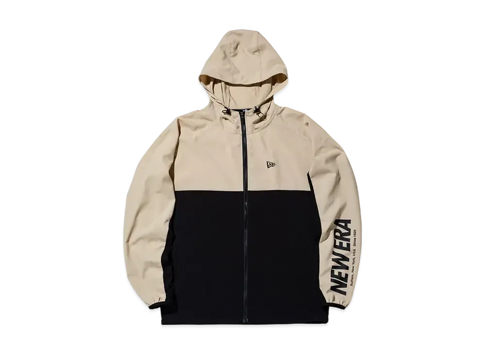 NEW ERA Performance Apparel Crosswear Jacket Wordmark Logo "Beige"