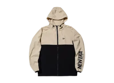 NEW ERA Performance Apparel Crosswear Jacket Wordmark Logo "Beige"