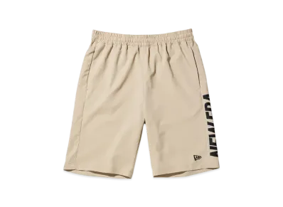 NEW ERA Performance Apparel Crosswear Short Pants Wordmark Logo "Beige"