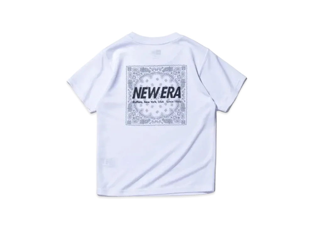 NEW ERA Performance Apparel Youth Short Sleeve Tech T-Shirt Paisley "White"