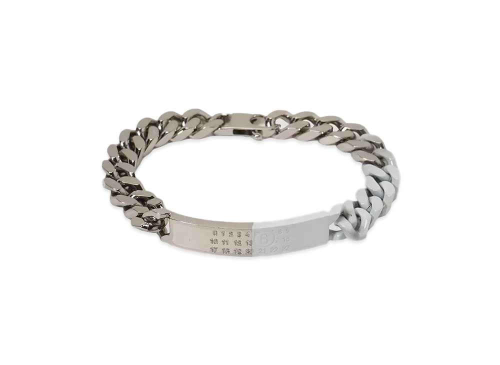 MM6 Maison Margiela Bracelet "Palladio Polished/ White"