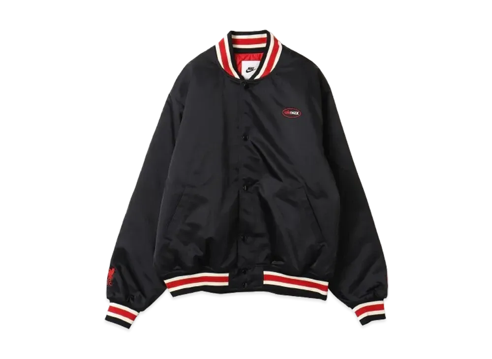Nike x Liverpool FC MNK AU Satin Dugout JKT SE "Black/Gym Red"