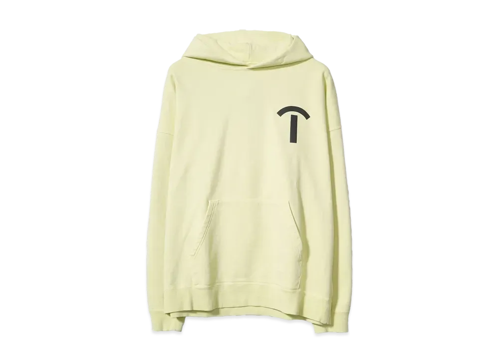 TAIN DOUBLE PUSH ARCH T SWEAT HOODIE "YELLOW"