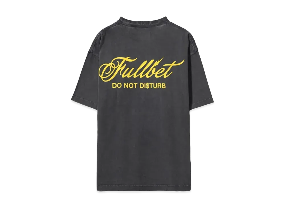 TAIN DOUBLE PUSH FULL BET SHORT SLEEVE T-SHIRTS "BLACK"