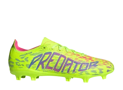 adidas Predator League Firm/Multi-Ground Cleats "Lucid Lemon/Blue Fusion/Lucid Pink"