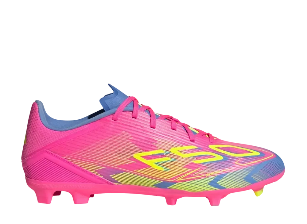 アディダス F50 リーグ ファーム/マルチグラウンド スパイク "ルシッドピンク/ルシッドレモン/ブルーフュージョン"