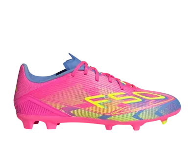 adidas F50 League Firm/Multi-Ground Cleats "Lucid Pink/Lucid Lemon/Blue Fusion"