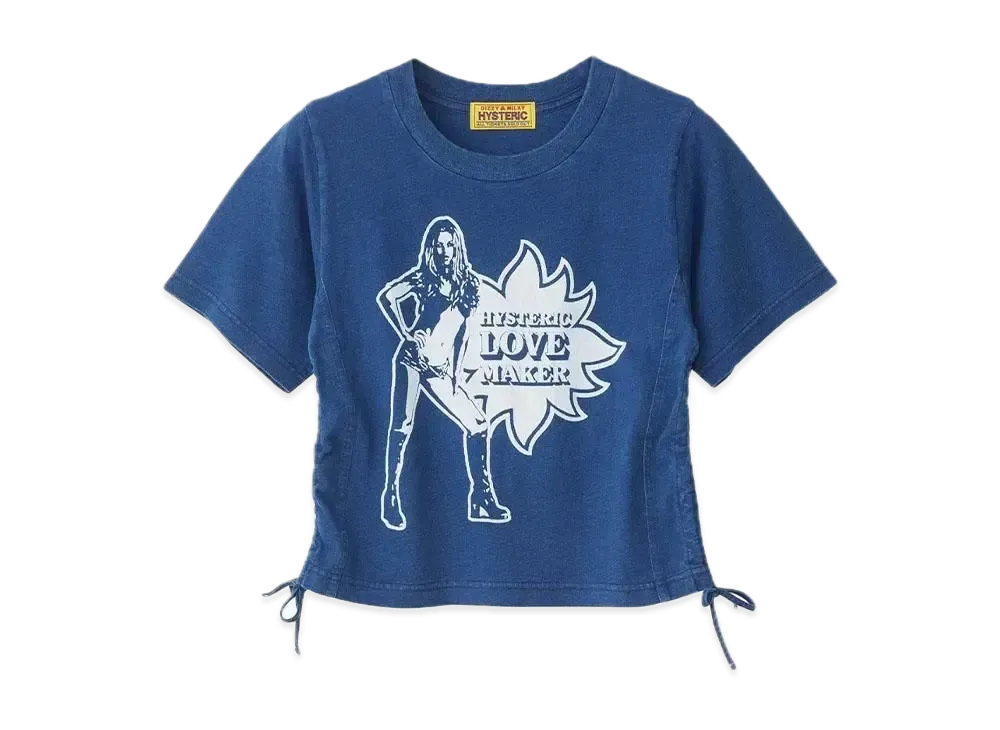 HYSTERIC GLAMOUR Love Maker Chibi T-Shirt "Dark Indigo Blue"