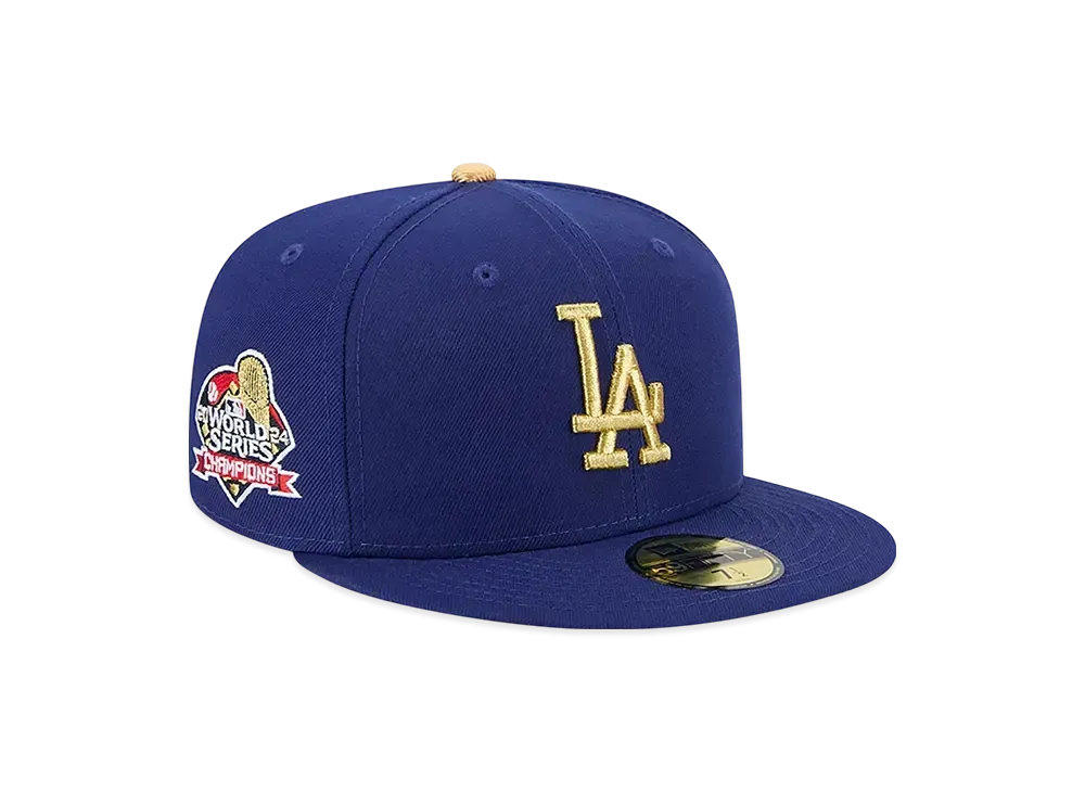 MLB Los Angeles Dodgers 2025 Gold Collection Men's New Era 59Fifty Fitted Hat "Royal"