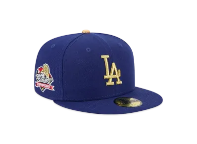 MLB Los Angeles Dodgers 2025 Gold Collection Men's New Era 59Fifty Fitted Hat "Royal"