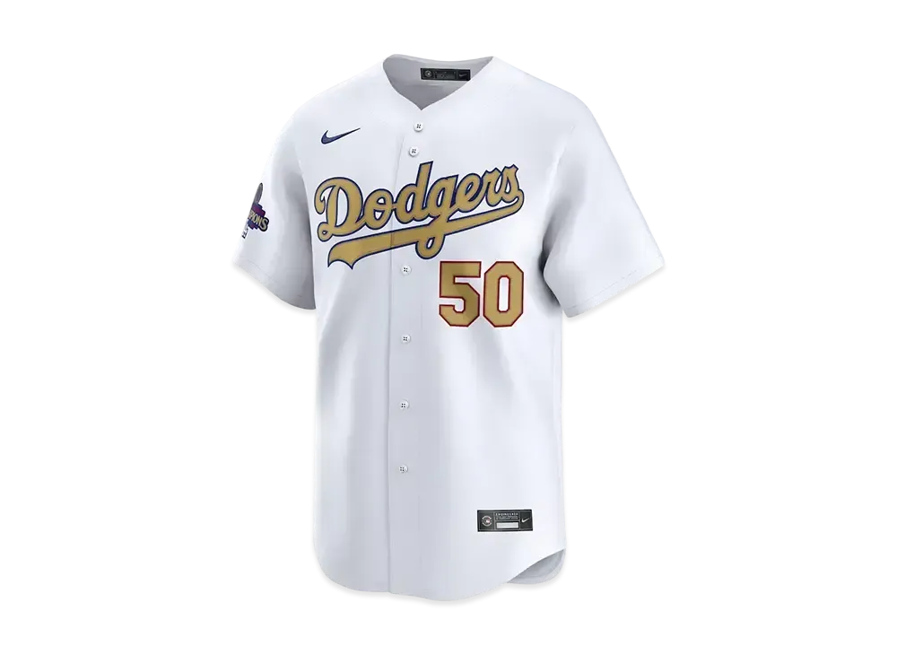 MLB Los Angeles Dodgers 2025 Gold Collection Men's Mookie Betts Nike Limited Jersey "White"