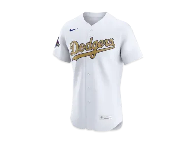 MLB Los Angeles Dodgers 2025 Gold Collection Men's Nike Elite Jersey "White"