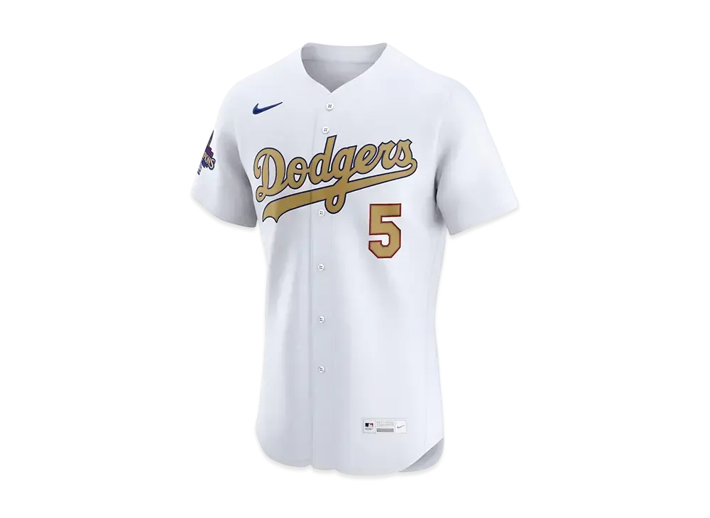 MLB Los Angeles Dodgers 2025 Gold Collection Men's Freddie Freeman Nike Elite Jersey "White"