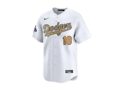 MLB Los Angeles Dodgers 2025 Gold Collection Men's Yoshinobu Yamamoto Nike Kanji Limited Jersey "White"