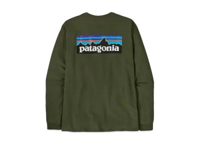 Patagonia Men's Longsleep P-6 Logo Responsibility "Pine Green"