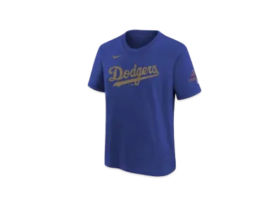 MLB Los Angeles Dodgers 2025 Gold Collection Youth Nike Wordmark T-Shirt "Royal"