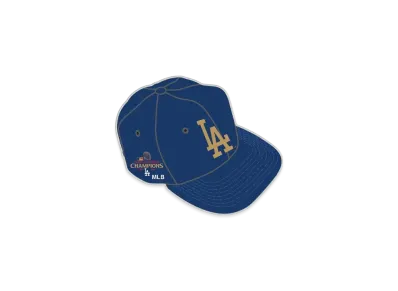 MLB Los Angeles Dodgers 2025 Gold Collection WinCraft Hat Collector Pin "Royal"
