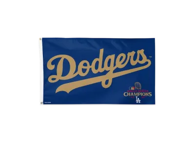 MLB Los Angeles Dodgers 2025 Gold Collection WinCraft 3' x 5' One-Sided Deluxe Flag "Royal"
