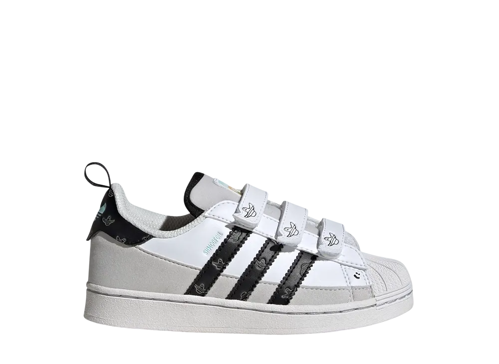 アディダス PS SST シュムーフォイル コンフォート クロージャー "クラウドホワイト/コアブラック/グレーツー" (キッズ)