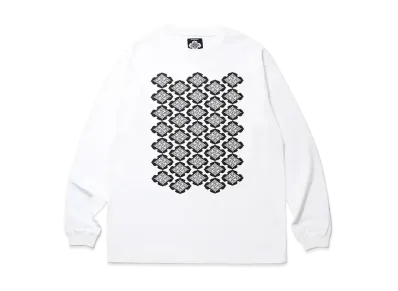 APHRODITEGANG Gakkin x Budspool Punishment Family Crest Pattern L/S Tee "White"