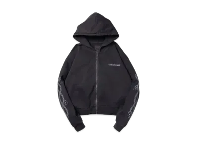 VAULTROOM Chain Logo Dyed Zip Hoodie "Black"