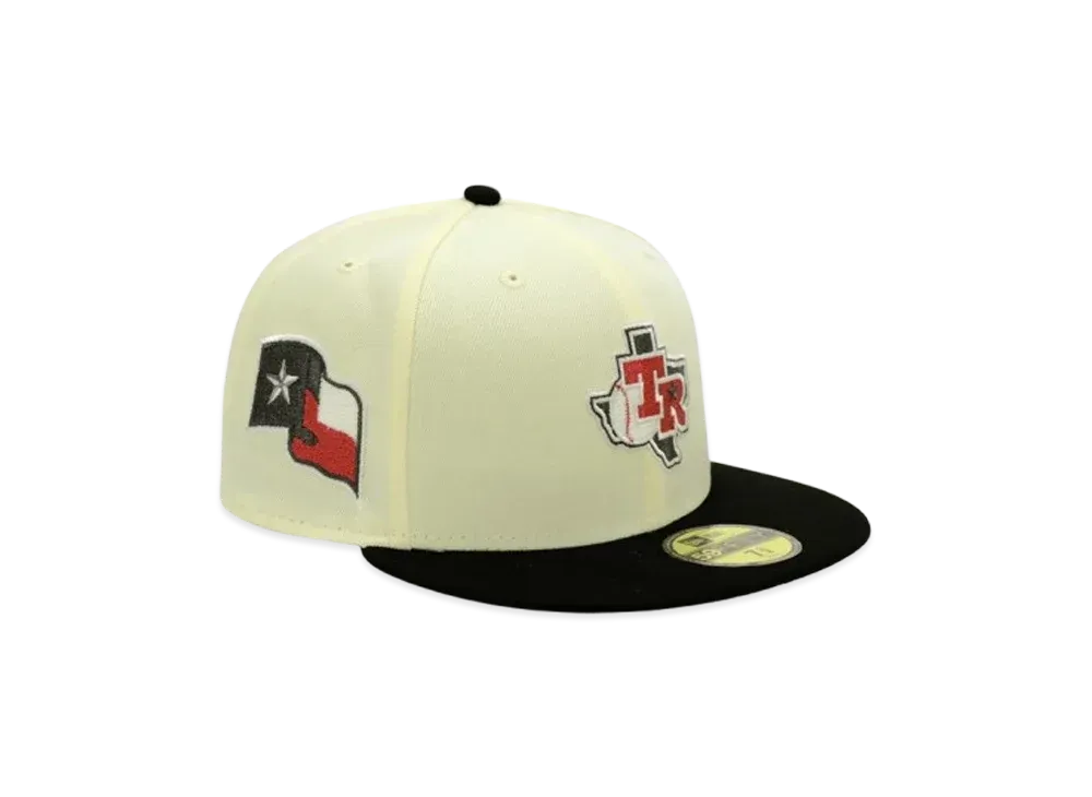 NEW ERA x THE CAP 'Scar Face' 59Fifty Texas Rangers "Chrome/Black"