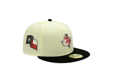 NEW ERA x THE CAP 'Scar Face' 59Fifty Texas Rangers "Chrome/Black"