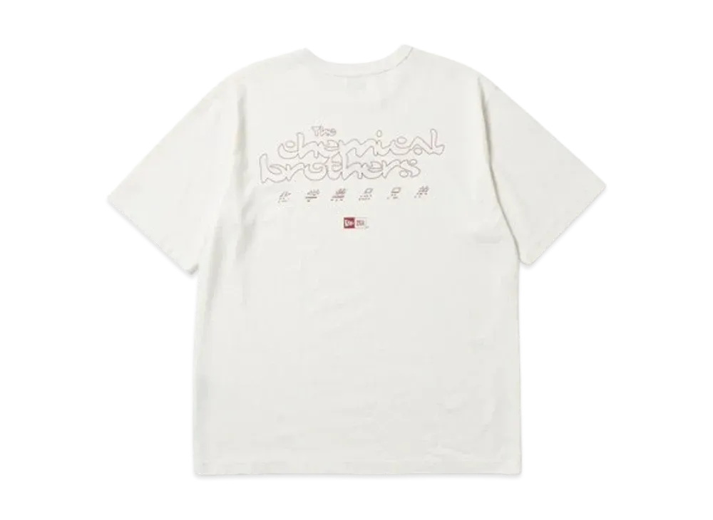 NEW ERA x The Chemical Brothers Block Rockin' Beats Short Sleeve Washed Cotton T-shirt "Off White"