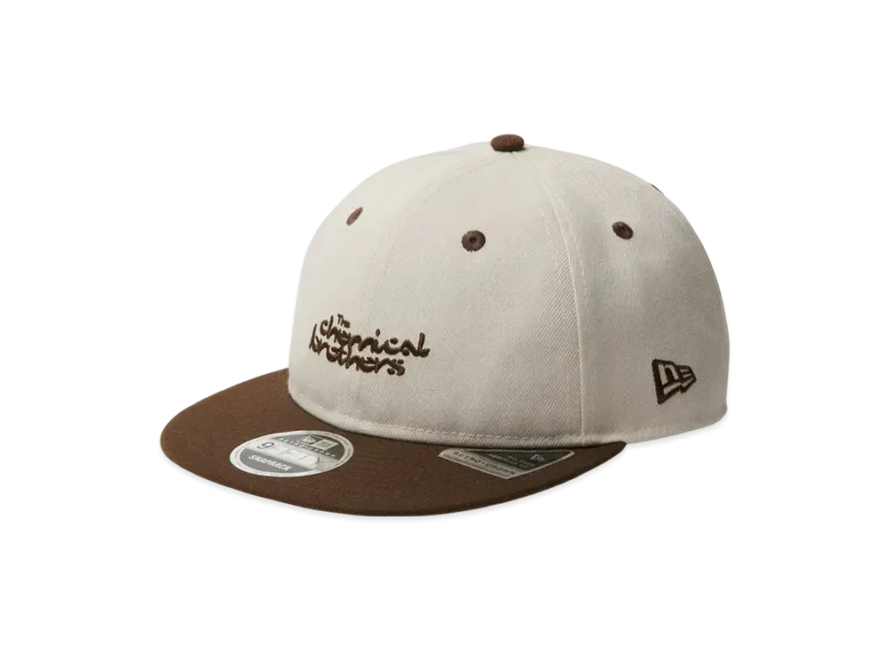NEW ERA x The Chemical Brothers Born In The Echoes RC 9Fifty Flat Visor "Stone/Walnut"