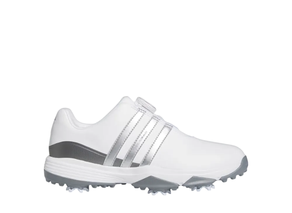 アディダス GS ツアー360 ボア24 ゴルフ "クラウドホワイト/シルバーメタリック/アイアンメタリック" (キッズ)