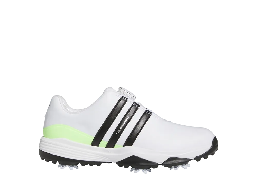 アディダス GS ツアー360 ボア24 ゴルフ "クラウドホワイト/コアブラック/グリーンスパーク" (キッズ)