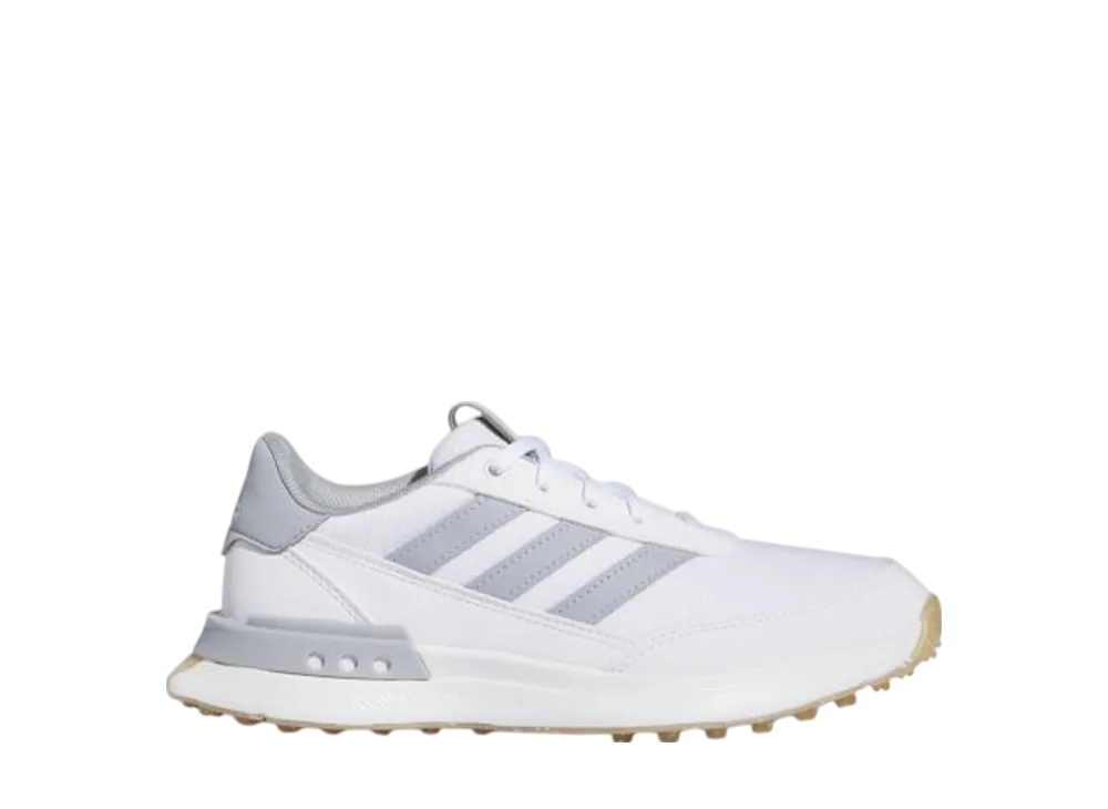 アディダス GS S2G スパイクレス24 ゴルフ "クラウドホワイト/ハローシルバー/ガム" (キッズ)