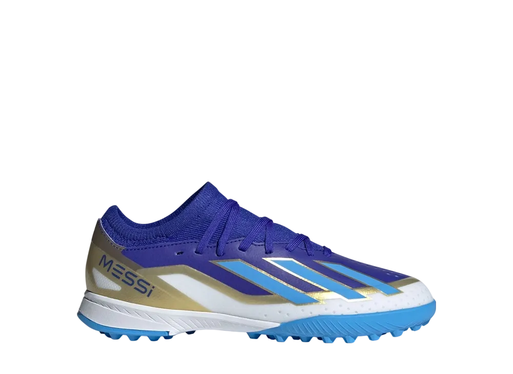 アディダス GS エックス クレイジーファスト メッシ リーグ TF "ルシッドブルー/ブルーバースト/クラウドホワイト" (キッズ)