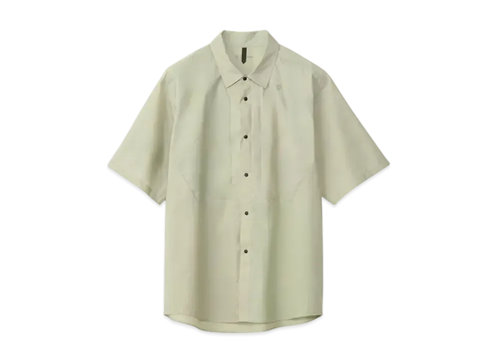 Goldwin Pertex Equilibrium Short Sleeve Wind Shirt (Unisex) "Fog Beige"