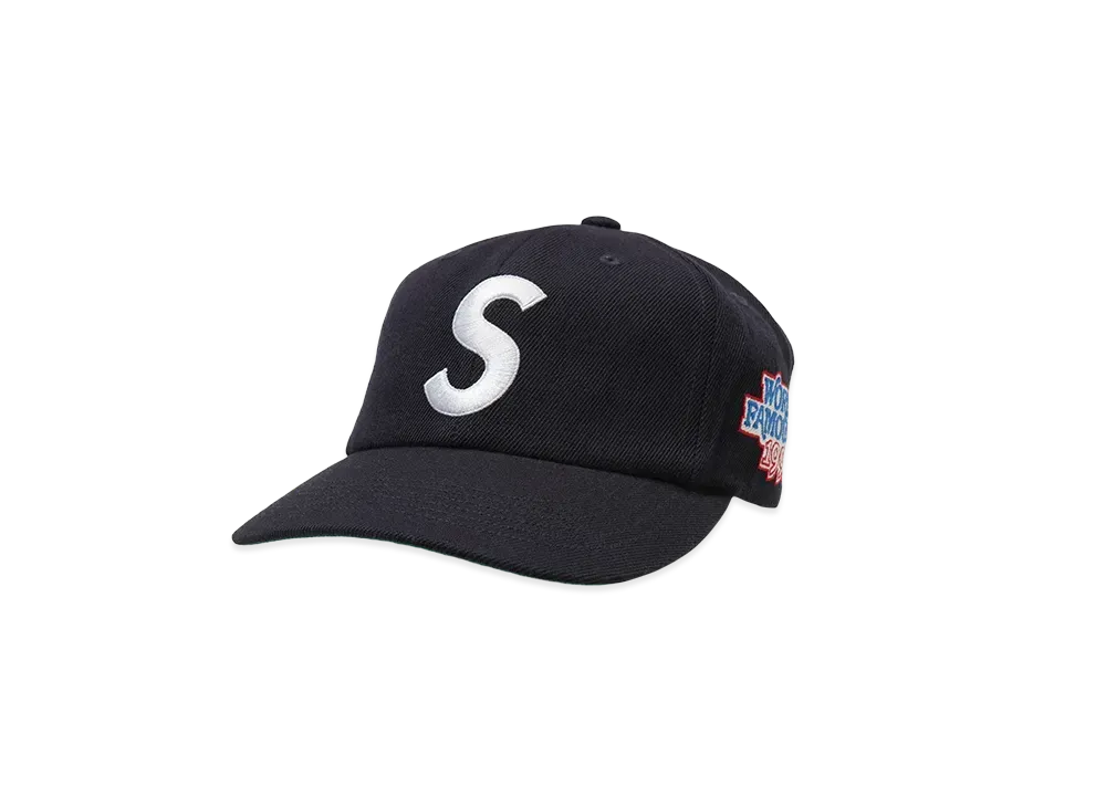 Supreme World Famous S Logo 6-Panel "Navy"