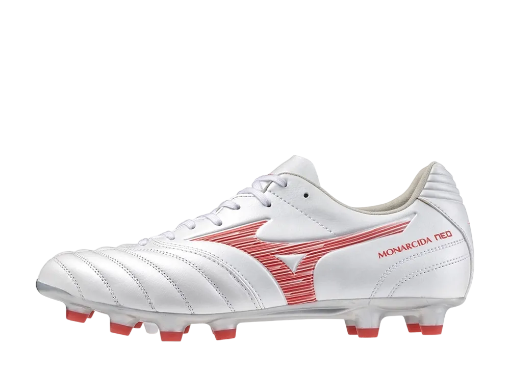 ミズノ モナルシーダネオ3 ワイド プロ "スーパーホワイトパール/レッド"