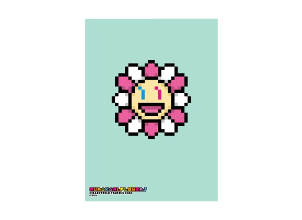Murakami.Flowers 108Flowers Revised TRADING CARD SLEEVE"Smiling Girl"DOT FLOWER ver.
