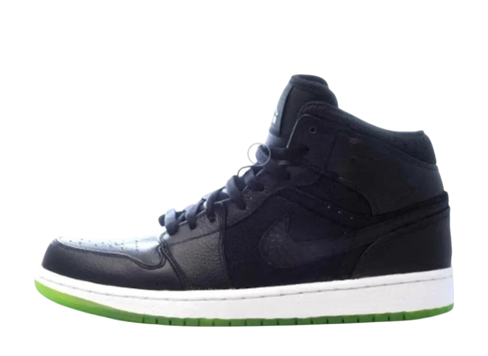 Nike Air Jordan 1 Mid Phat "Black Action Green"