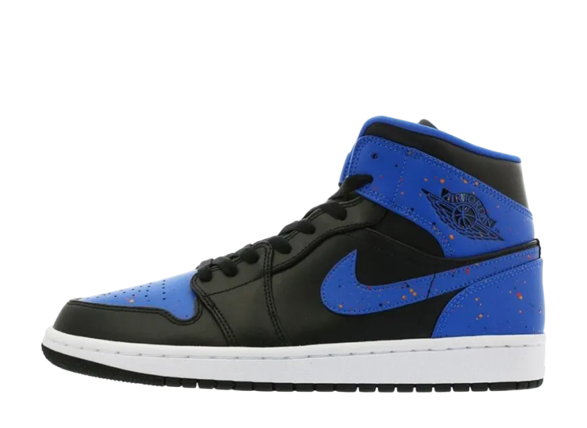 ナイキ エアジョーダン1 ミッド "ロイヤル ペイント スプラッター"