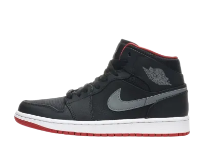 Nike Air Jordan 1 Mid "Black/Cool Grey/Gym Red"