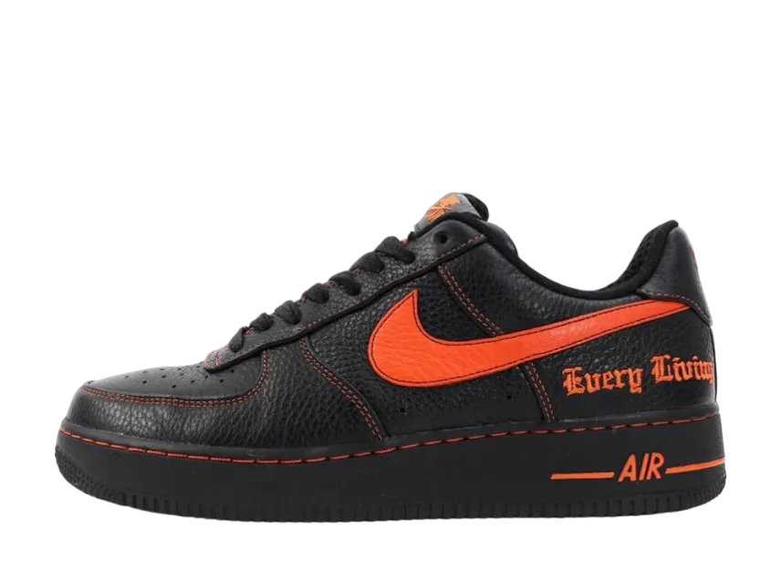 ヴィローン × ナイキ エアフォース1 ロー "ブラック/オレンジ ブレイズ"