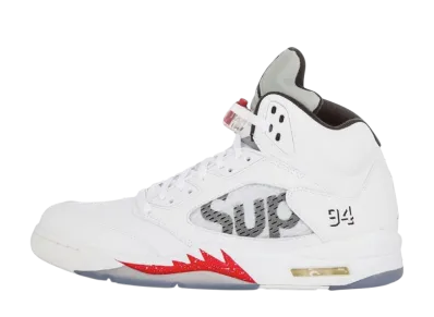 Supreme × Nike Air Jordan 5 Retro "White"