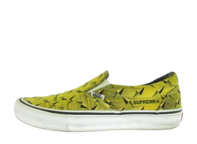 Supreme × Vans Slip-On "Diamond Plate Yellow"