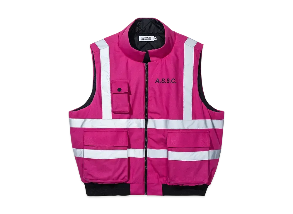 ANTI SOCIAL SOCIAL CLUB Hi-Vis Work Vest "Neon Pink"