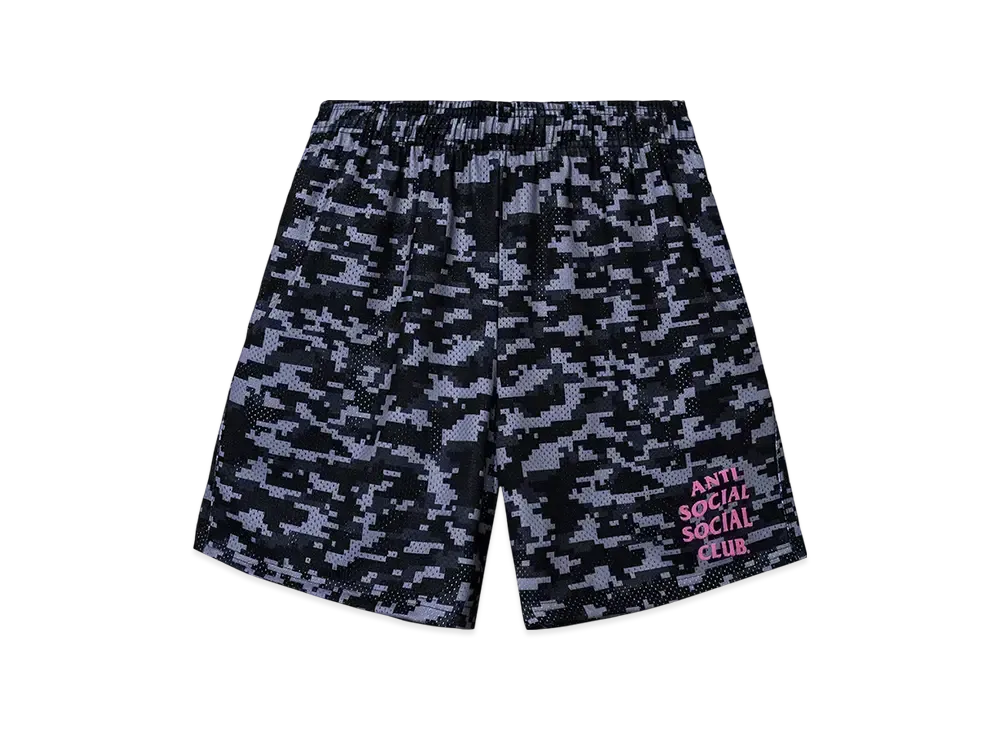 ANTI SOCIAL SOCIAL CLUB Pixel Camo Shorts "Black"