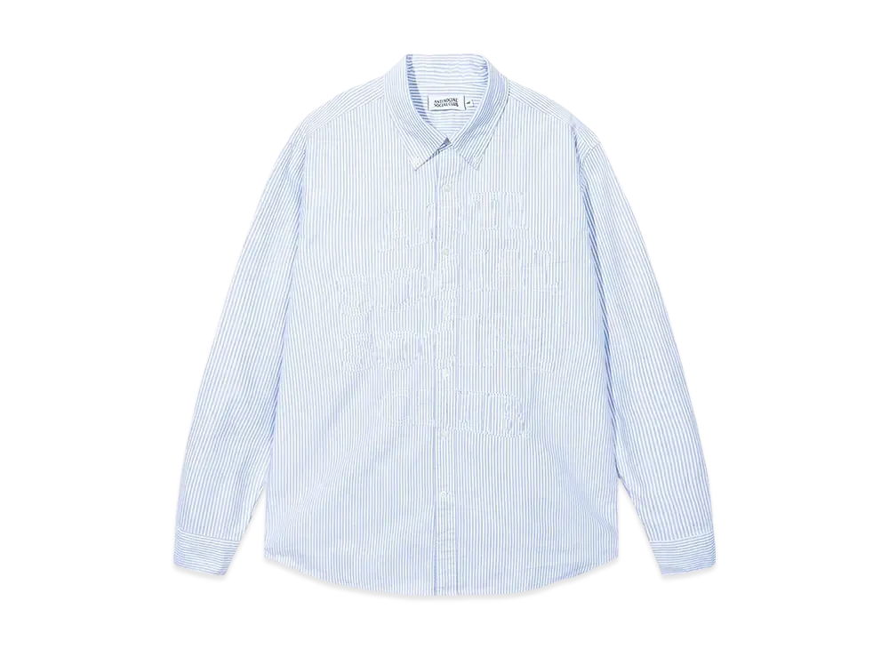 ANTI SOCIAL SOCIAL CLUB Mind Games Oxford Shirt "French Blue Stripe"